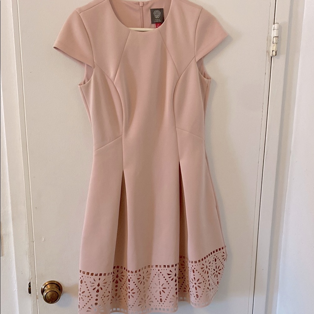 Vince Camuto Pink A-line Cap Sleeve Mini Dress size 6
